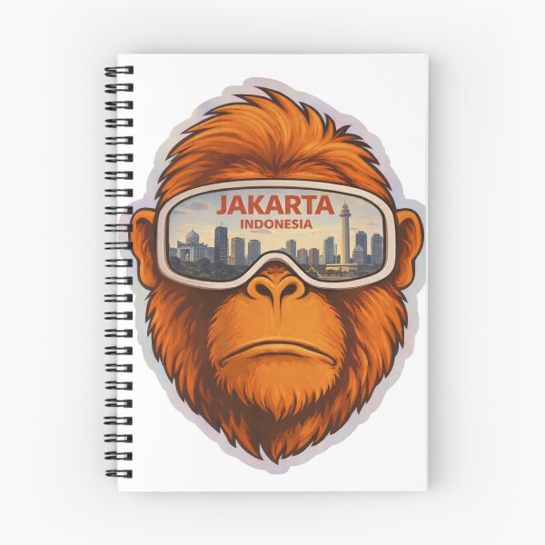 Item preview, Jakarta Orangutan – Indonesia Urban Power Illustration designed and sold by Myōhō Print Co..