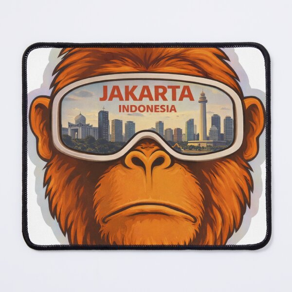 Item preview, Jakarta Orangutan – Indonesia Urban Power Illustration designed and sold by Myōhō Print Co..