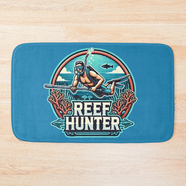 Item preview, Reef Hunter – Spearfishing & Freedive Ocean Lifestyle Design designed and sold by RollFuzzy.