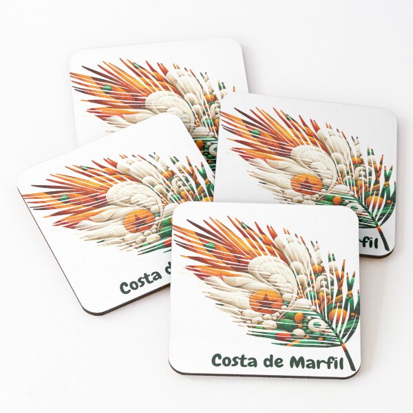 Item preview, Abstract Ivory Coast Flag – Feather Design designed and sold by ArteJorge48.