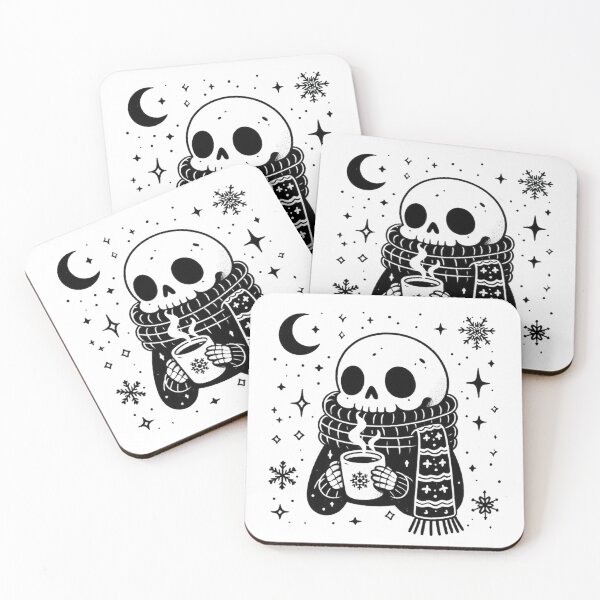 Item preview, Winter Gothic Skeleton – Cozy Dark Illustration designed and sold by Roberta Calabrese.
