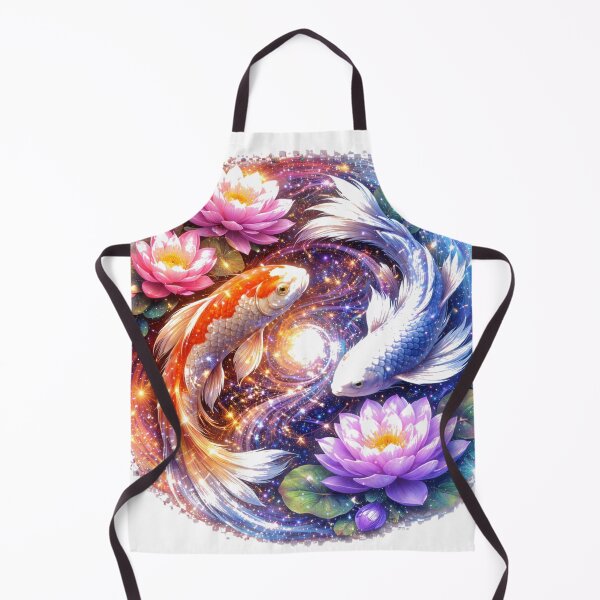 Item preview, ying and yang koi and lotus designed and sold by PossumsWorkshop.
