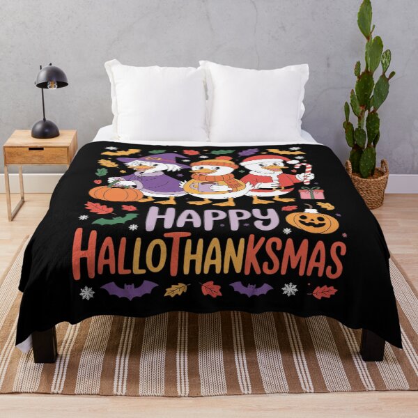 Item preview, Halloween Happy Hallothanksmas Goose Fall Christmas designed and sold by RoyTill0Art.