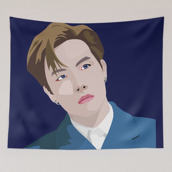 Item preview, J-Hope of BTS in a stunning vector digital portrait. designed and sold by Aome22.