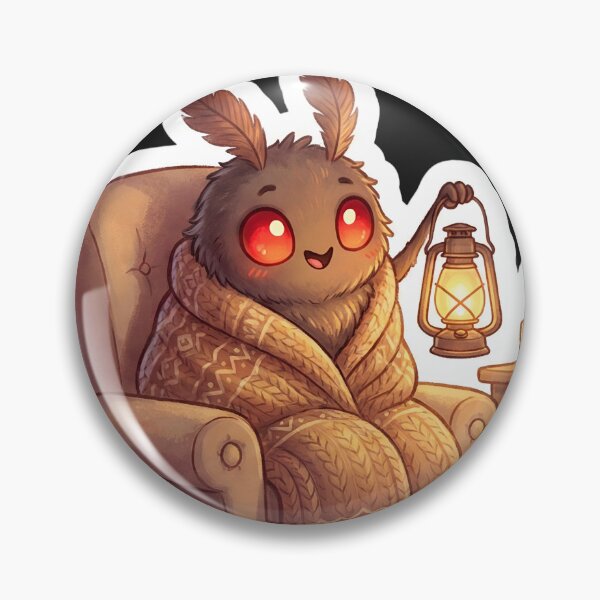 Artikelvorschau, Gemütlicher Mottenmann mit Lampe Cryptidcore entworfen und verkauft von StickyGuys.