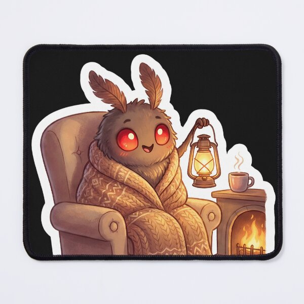 Item preview, Cozy Mothman with a Lamp Cryptidcore designed and sold by StickyGuys.