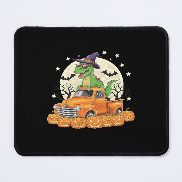 Item preview, Monster Truck Halloween Jack O Lantern Moon Pumpkin Dinosaur designed and sold by RsFilsingerArt.