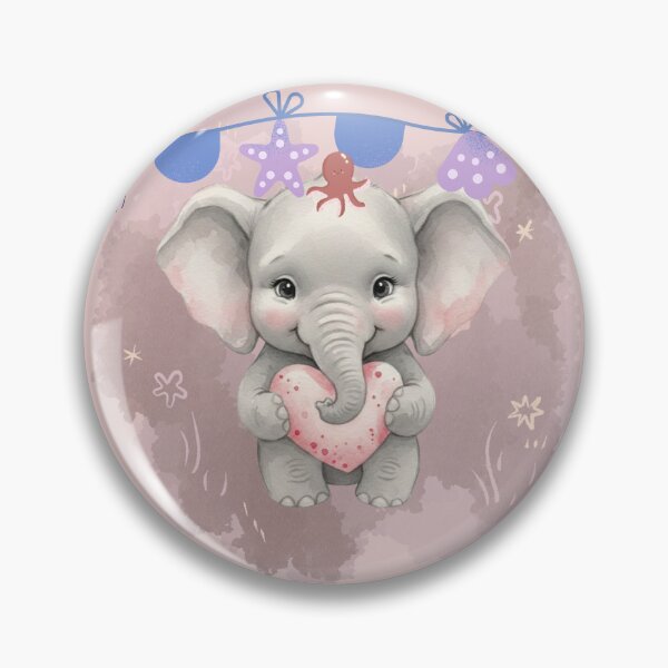 Item preview,  cute Baby Elephant Love – Cute Watercolor Animal designed and sold by Artdesign17.
