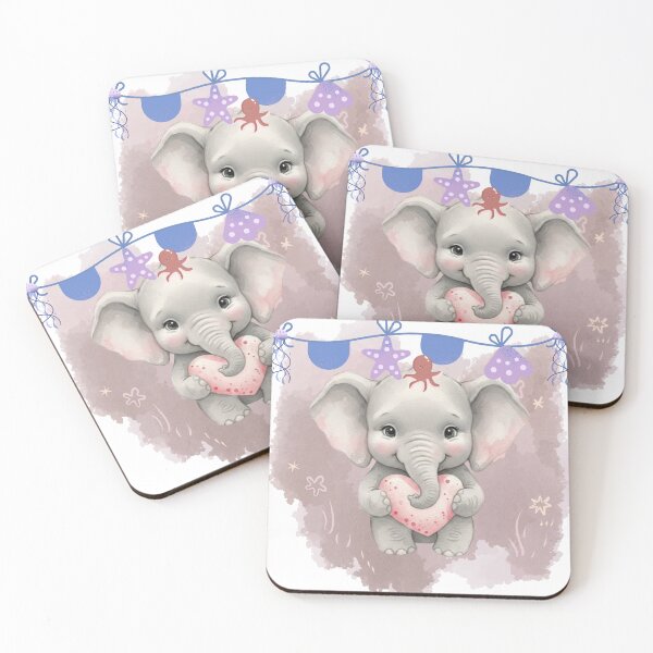 Item preview,  cute Baby Elephant Love – Cute Watercolor Animal designed and sold by Artdesign17.