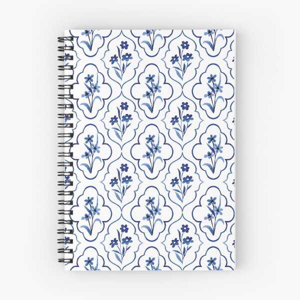 Item preview, Midnight Blue Floral Tile Pattern • Elegant Watercolor Botanical  designed and sold by Velavue .