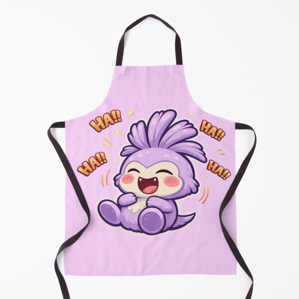 Item preview, Laughing Wobblet Sticker – Cute Purple Mascot Character designed and sold by TroyTheTerrific.