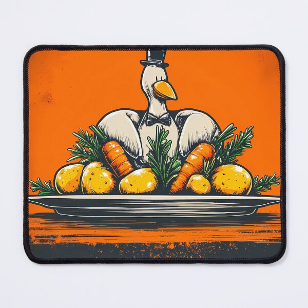Item preview, funny clipart turkey on a platter  designed and sold by Ariadna de Raadt.