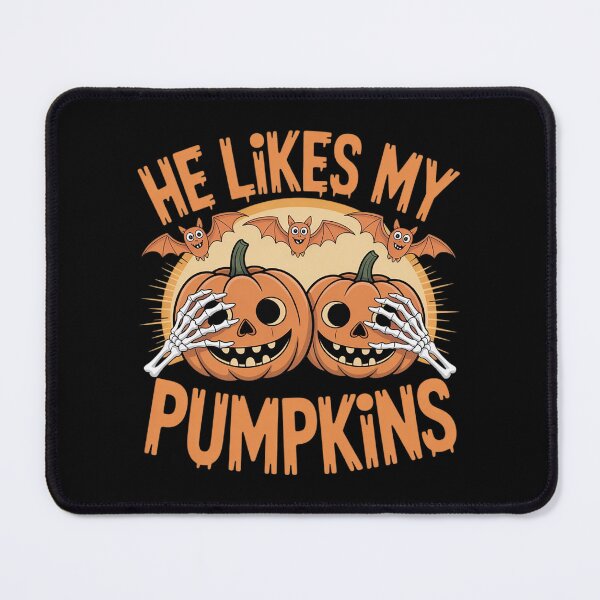 Item preview, He Likes My Pumpkins Matching Couples Pumpkin Halloween2  designed and sold by VerseFarm.