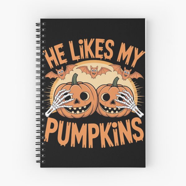 Item preview, He Likes My Pumpkins Matching Couples Pumpkin Halloween2  designed and sold by VerseFarm.
