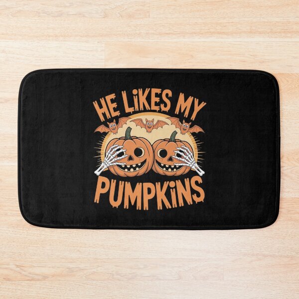 Item preview, He Likes My Pumpkins Matching Couples Pumpkin Halloween2  designed and sold by VerseFarm.