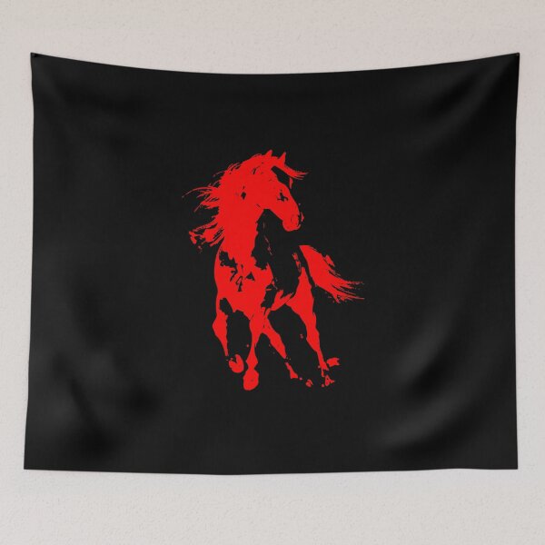 Item preview, Red horse designed and sold by BlackLineWhite.