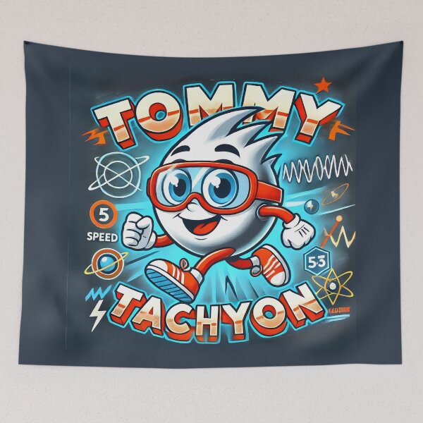Item preview, Tommy Tachyon – Faster-Than-Light Physics Concept Wordplay Design designed and sold by RollFuzzy.