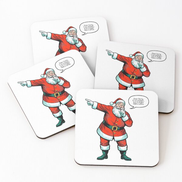 Item preview, Dear Santa, I Can Explain… Funny Sarcastic Christmas Santa  designed and sold by SamartkitDesign.