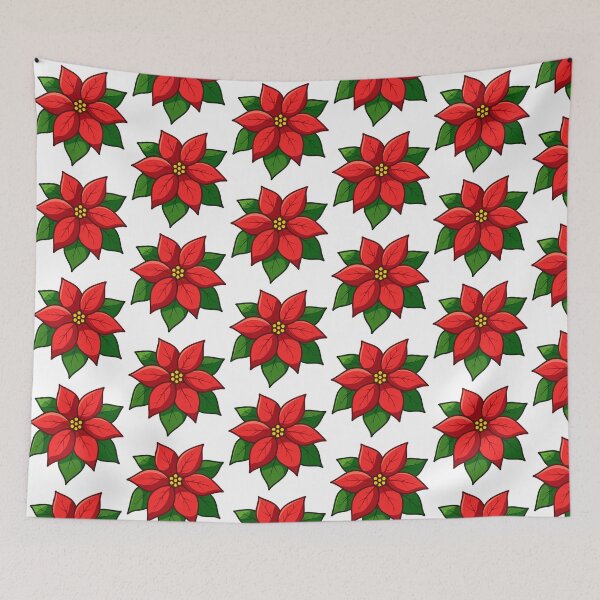 Item preview, Poinsettia, Christmas Flower, Winter Design designed and sold by GoldenSunsetBloom.