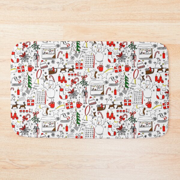 Item preview, Christmas Doodle Sketchnote with Nutcracker, Santa Claus, Gifts and Snowman designed and sold by SaliMontoDesign.