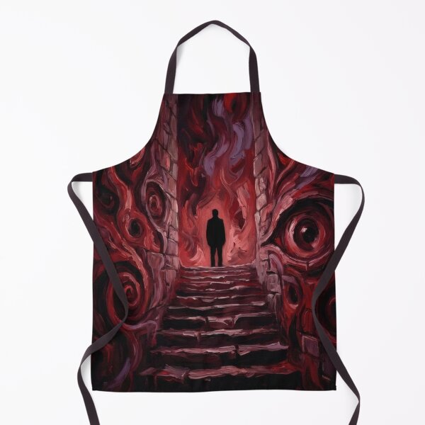 Item preview, Existential Stairway – Dark Surreal Nihilism Painting designed and sold by Visualynx.