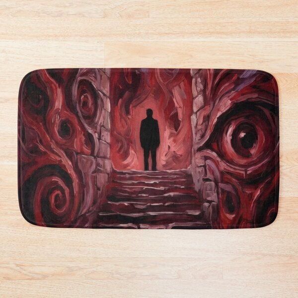 Item preview, Existential Stairway – Dark Surreal Nihilism Painting designed and sold by Visualynx.
