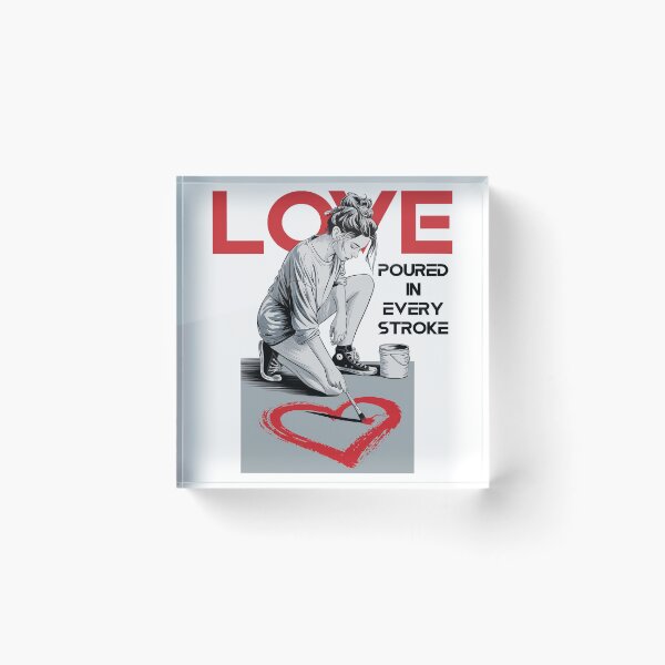 Item preview,  LOVE poured in every stroke designed and sold by Concept-Hub.
