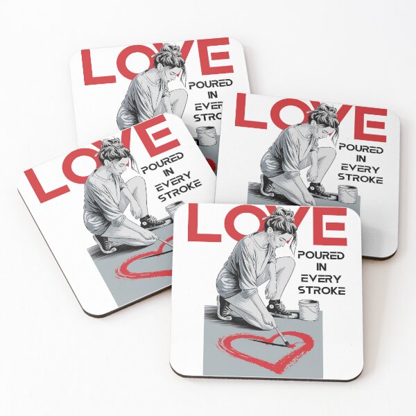 Item preview,  LOVE poured in every stroke designed and sold by Concept-Hub.
