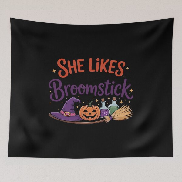 Item preview, He Likes My Pumpkins She Likes My Broomstick  designed and sold by VerseFarm.