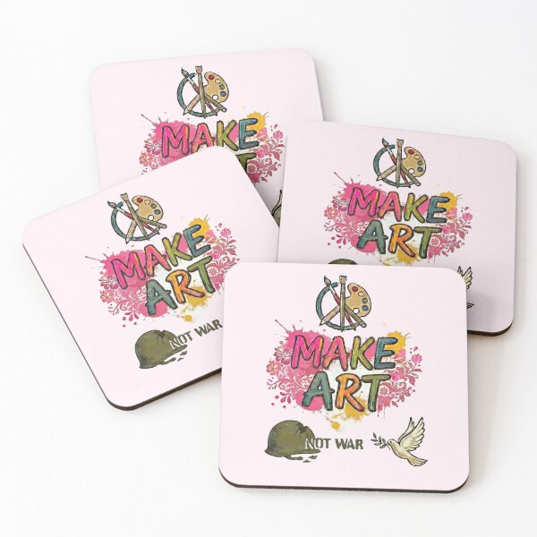 Item preview, Make Art Not War – Peace Dove, Helmet & Artist Tools - Lavender Blush edition designed and sold by Miss Cutie Designs.