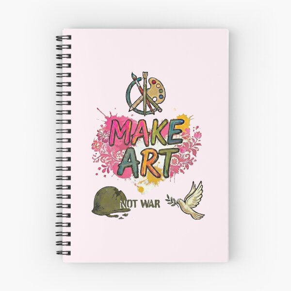 Item preview, Make Art Not War – Peace Dove, Helmet & Artist Tools - Lavender Blush edition designed and sold by Miss Cutie Designs.