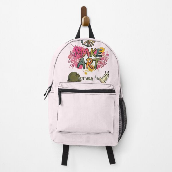 Item preview, Make Art Not War – Peace Dove, Helmet & Artist Tools - Lavender Blush edition designed and sold by Miss Cutie Designs.