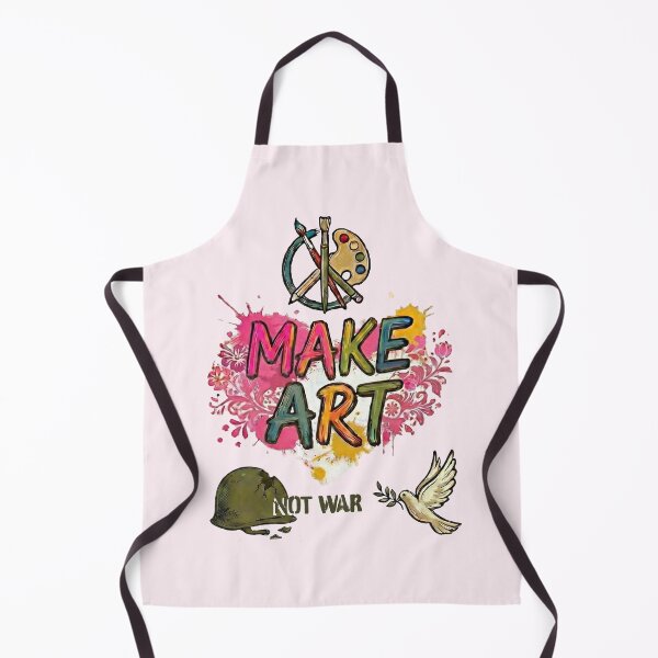 Item preview, Make Art Not War – Peace Dove, Helmet & Artist Tools - Lavender Blush edition designed and sold by Miss Cutie Designs.