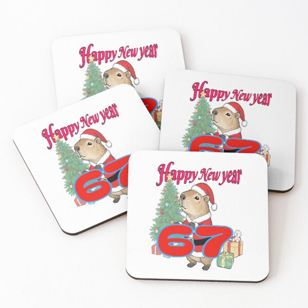 Item preview, 67 Happy New year, Capibala  designed and sold by Sujinthaiart.