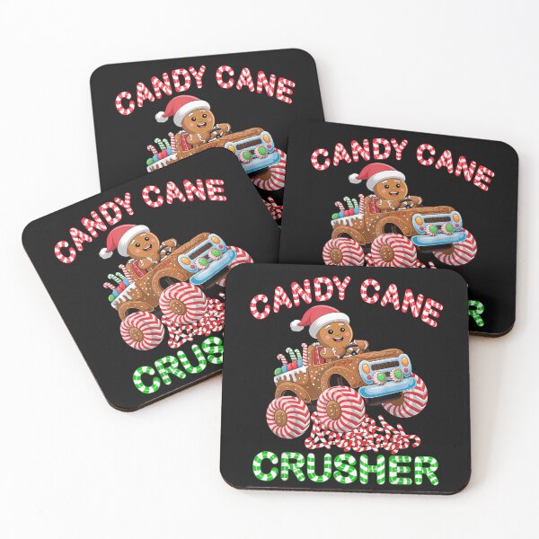 Item preview, Candy Cane Crusher Gingerbread Man Driving Monster Truck Festive Holiday Adventure designed and sold by StanaLuis.