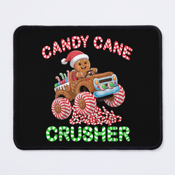 Item preview, Candy Cane Crusher Gingerbread Man Driving Monster Truck Festive Holiday Adventure designed and sold by StanaLuis.