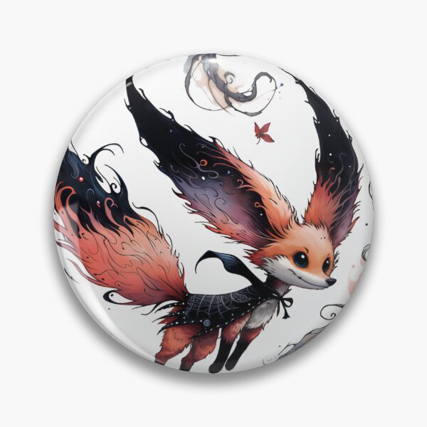 Item preview, Gothic Watercolor Cute Fox Dark Fantasy designed and sold by RubisLeaf.