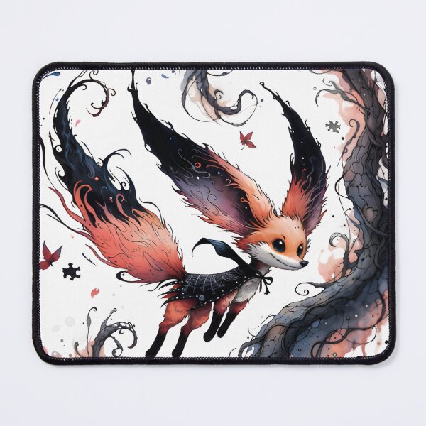 Item preview, Gothic Watercolor Cute Fox Dark Fantasy designed and sold by RubisLeaf.