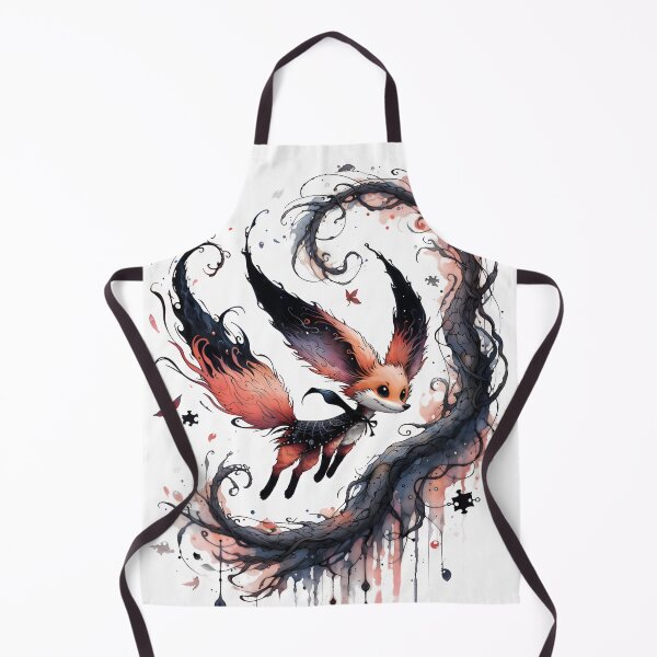 Item preview, Gothic Watercolor Cute Fox Dark Fantasy designed and sold by RubisLeaf.