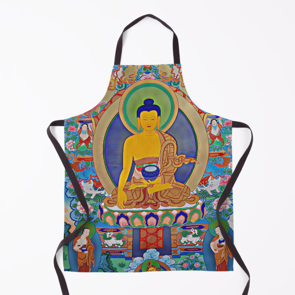 Item preview, Shakyamuni Buddha Colorful Thangka Art designed and sold by AetherNest.