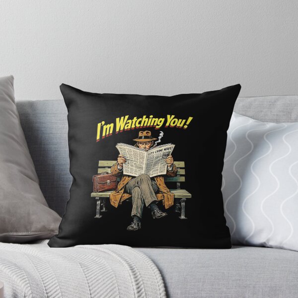 Item preview, Vintage Noir Detective Watching You – Retro Crime Illustration designed and sold by The Devil's Bargain.