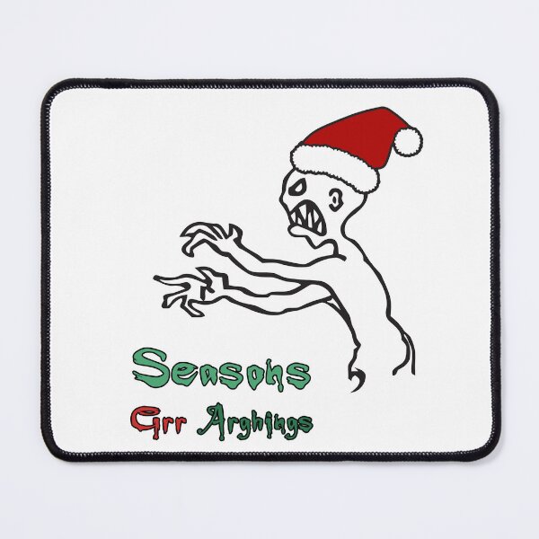 Item preview, SEASONS GRR-ARGHINGS - Christmas Grr Argh, Santa Hat Monster, Buffy the Vampire Slayer, Xmas 90s, BTVS Zombie, Joss Whedon, Angel, Buffering (alternate colours) designed and sold by S Hazelwood .