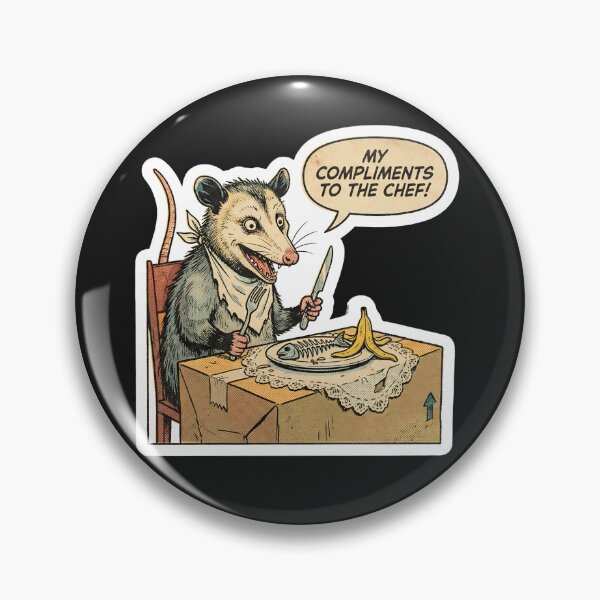 Artikelvorschau, Vintage Comic Possum Fine Dining Trash Meme entworfen und verkauft von StickyGuys.