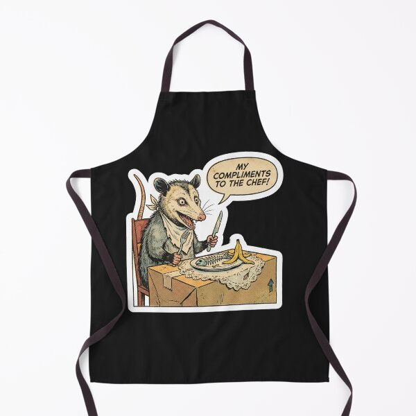 Item preview, Vintage Comic Possum Fine Dining Trash Meme designed and sold by StickyGuys.