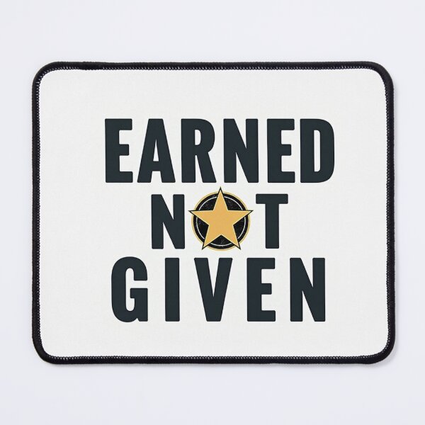 Item preview, Earned Not Given – Hard Work Motivation Quote Design designed and sold by civotajim.