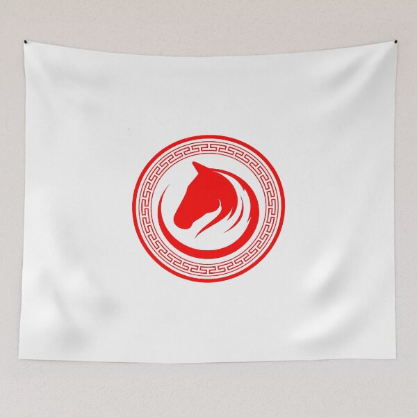 Item preview, Red Horse symbol designed and sold by BlackLineWhite.