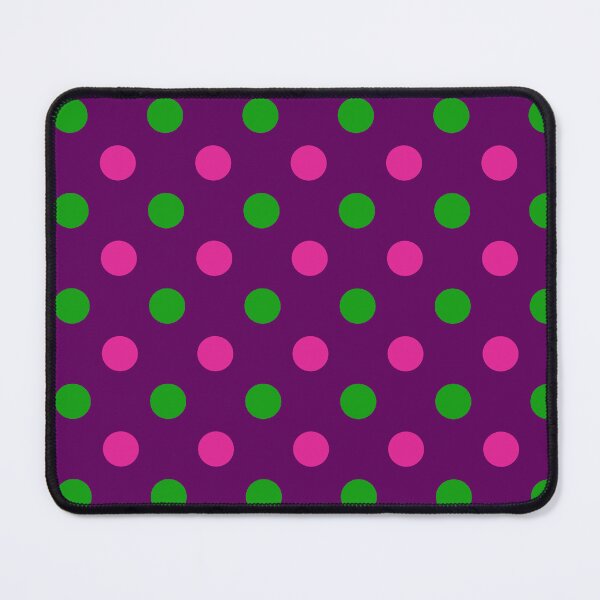 Item preview, Green Pink Polka Dots On Purple Background Design designed and sold by PatternTitan.