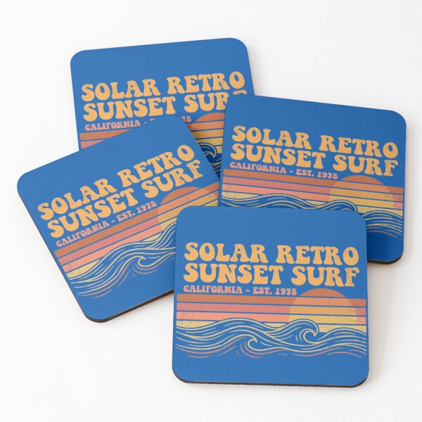 Item preview, Solar Retro Sunset Surf — Vintage California Surf Graphic designed and sold by Afridi Art House.
