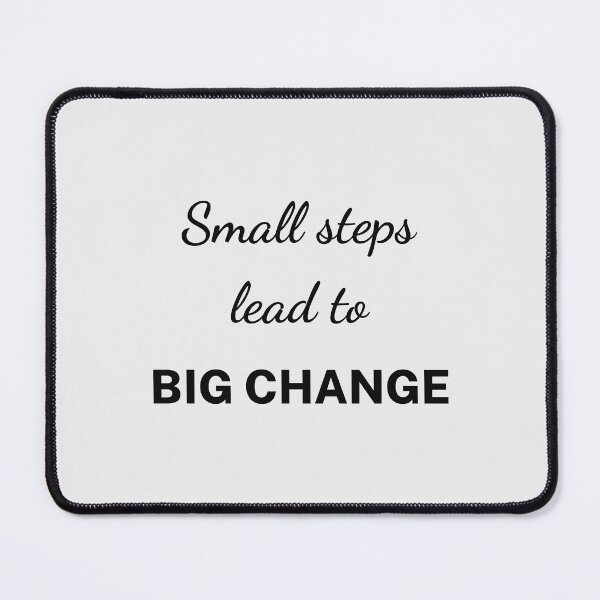 Item preview, Small Steps Lead to Big Change – Motivational Wall Art designed and sold by affirzone.