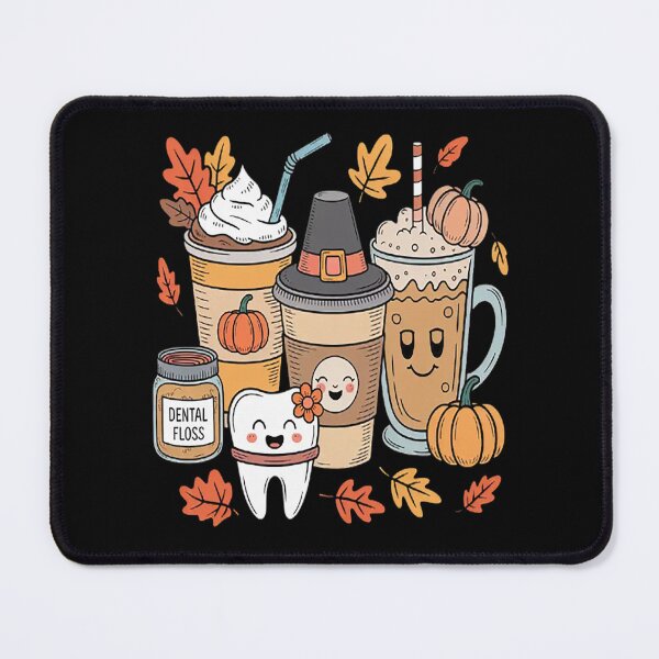 Item preview, Teeth Coffee Fall Dental Pumpkin Latte Dentist Thanksgiving designed and sold by brinbotty.